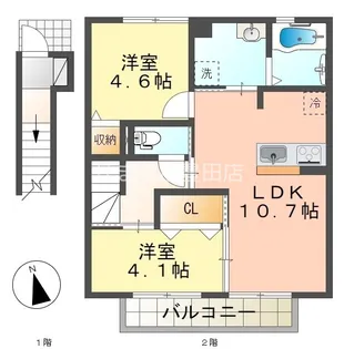 マ・メゾン【B-1号室】の間取り