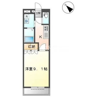 Pine Forest【101号室】の間取り