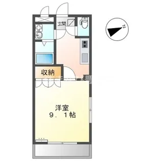 ヴィル・グラシュー・ドゥ【2階】の間取り