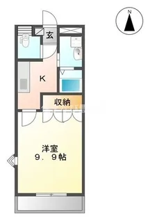 グレース タウン【202号室】の間取り