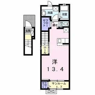 キャネル【2階】の間取り