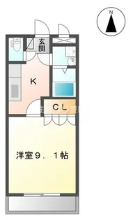 セブンビレッジOZAWA【302号室】の間取り