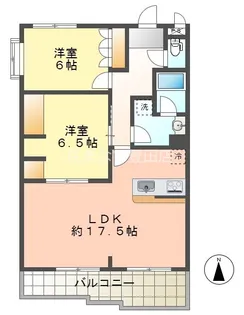 シャルードS【2階】の間取り