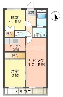 サンハイツ池田【202号室】の間取り