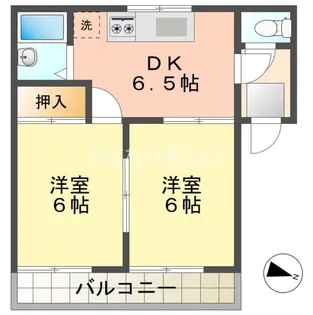 コスモハイツ下林【103号室】の間取り