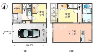 リュクラージュ土橋 B棟【1号室】の間取り