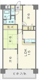 ファミーユDAISHIN【5階】の間取り
