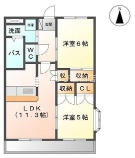 エクセレンスS【201号室】の間取り
