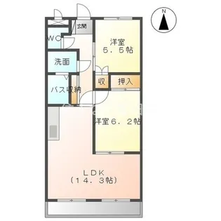 グレイススクエア【1階】の間取り
