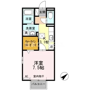 カーサ ベッラ【1階】の間取り