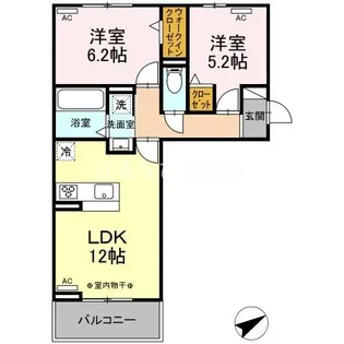 GRAND D-ROOM浄水 S棟【303号室】の間取り