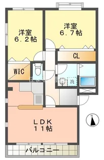Town K Ⅱ【1階】の間取り