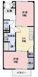 司コーラス【102号室】の間取り