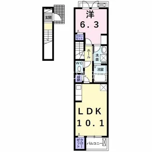 コンフォートⅡ【2階】の間取り