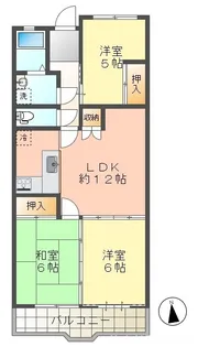 グレイス配津【403号室】の間取り