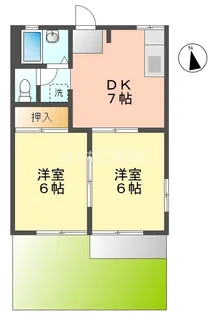 フレグランス藤宮 B【101号室】の間取り