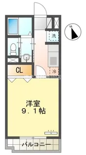 トミヨシロンハイツ【2階】の間取り