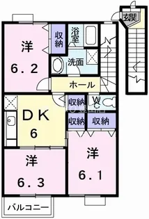 ファミール二番館【2階】の間取り