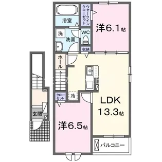 パーク アベニュー Ⅰ【2階】の間取り