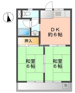 メゾン ラスタァB【1階】の間取り