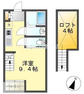 エル山之手【1階】の間取り