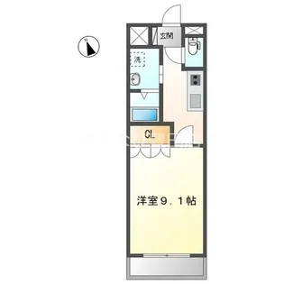 白土ハイツ【1階】の間取り