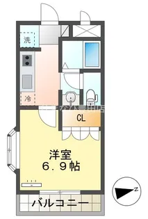 メゾンアイリス【1階】の間取り