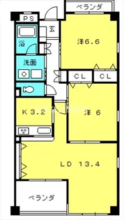 リジェールA【3階】の間取り