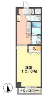 リヴィエール三好【2階】の間取り