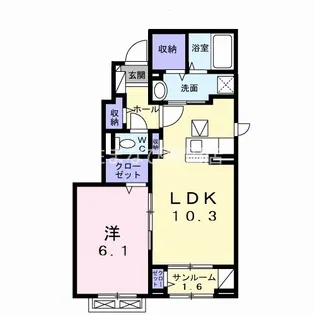 セルツN【1階】の間取り