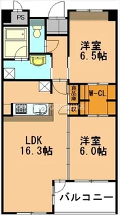 ボヌール【1階】の間取り