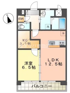 セントレア浄水【1階】の間取り