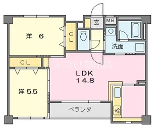 ルミエール園原【2階】の間取り