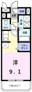 レスポワールF【1階】の間取り