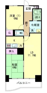 CASA ELEVATO【5階】の間取り