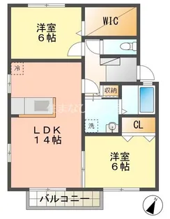 ロイヤルステージA【2階】の間取り