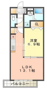 ベルコリーヌ【1階】の間取り