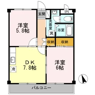 グリーンヒルズ【2階】の間取り