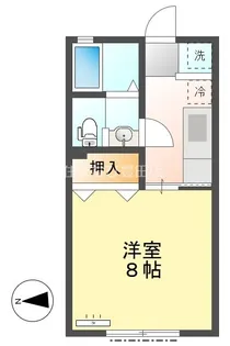 コーポ下仁木Ⅲ【103号室】の間取り