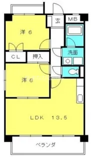 コートレージュⅡ【1階】の間取り