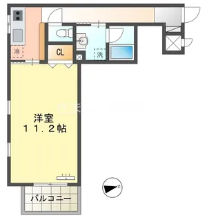 クオリア若宮町【10階】の間取り
