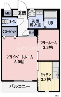 エステート若石山【1階】の間取り