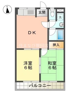 鳴神ビル【4階】の間取り