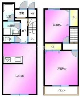 スマイルM&E 東館【E6号室】の間取り