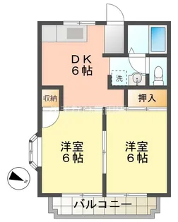 ファミール河上Ⅱ【103号室】の間取り