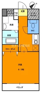 グローリ栄町【3階】の間取り