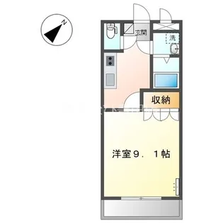 パルティール【202号室】の間取り