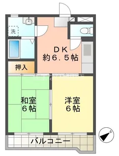 グリーンハイツ東山【203号室】の間取り