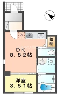 comfort residence【102号室】の間取り