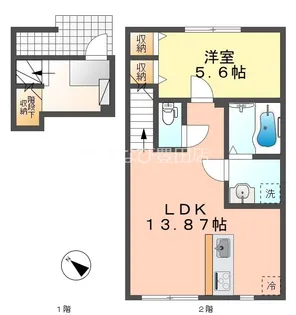 comfort residence【201号室】の間取り